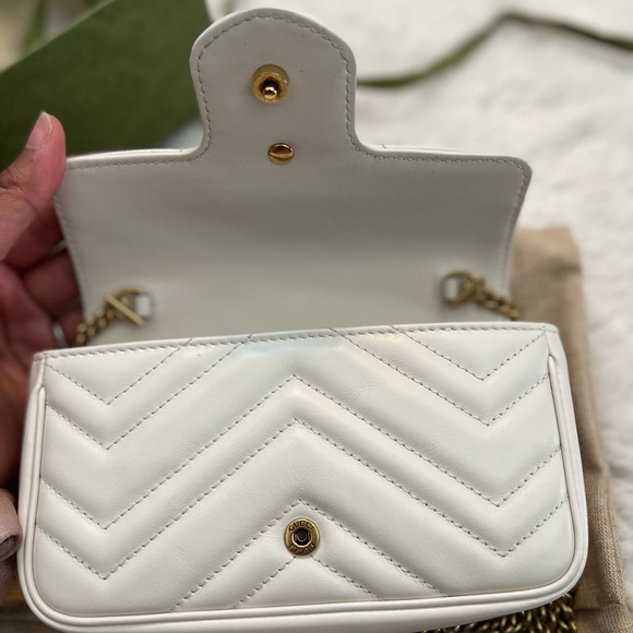 GUCCI - GG Marmont matelassé leather super mini bag - Picture 3 of 8